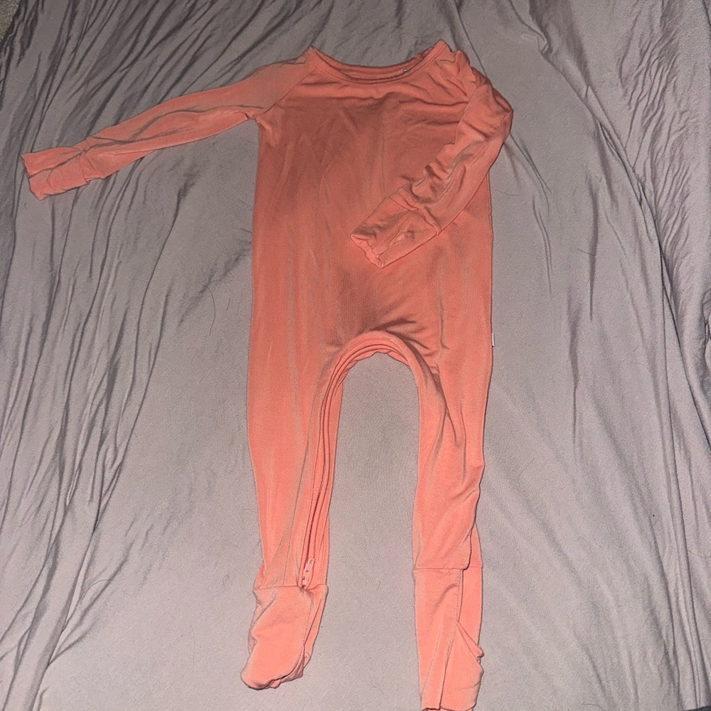 Little Sleepies Coral Baby Outfit